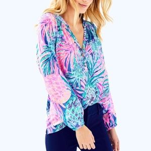 NWT Lilly Pulitzer Gypset Paradise Elsa Top
